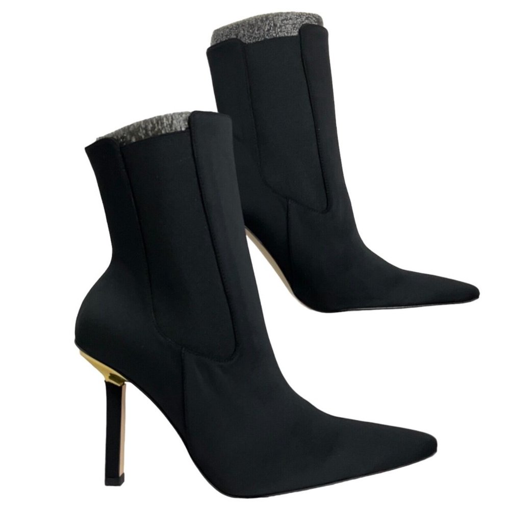 Good American Shoes Booties Womens Sz 10.5 Kickstand Neoprene Black 001 $319 Nwb - Picture 6 of 12